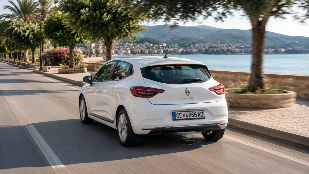 renault clio for rent gevgelija car rear view